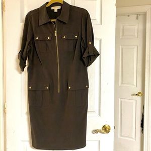 Brown Michael Kors dress. Size Large